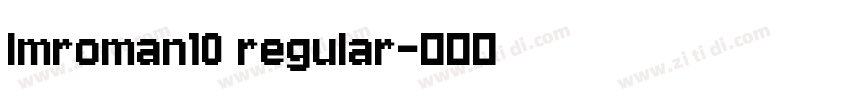 lmroman10 regular字体转换